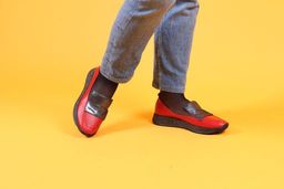 Лоферы EDART 118.157 bl. red фото 2