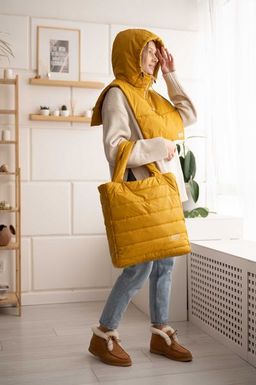 Капор горчица, капюшон - Yollochka фото 5