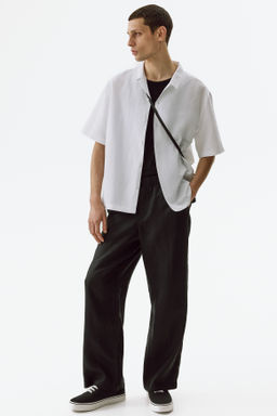 Camisa resort en mezcla de lino Relaxed Fit - H&m фото 11