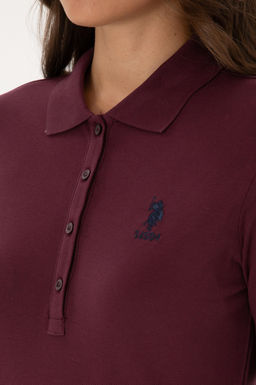 Kad_n Bordo Basic Sweatshirt Sepette S_rpriz _ndirim - U.s. polo assn фото 7