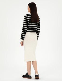 Ekru Loose Fit Triko Etek - Pierre cardin фото 4