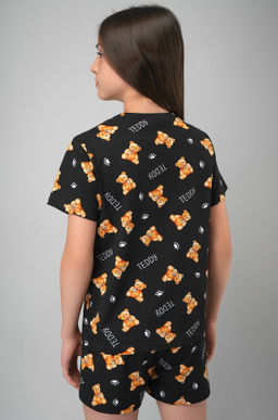 Хлопковая пижама для девочки с шортами Happyfox