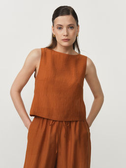 Топ из лиоцелла 06211311 терракот