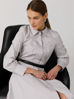 Платье с длинным рукавом