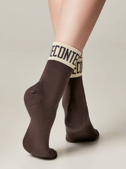 Цена за 2 пары. Носки Удлиненные CONTE Удлиненные носки из вискозы Conte шоколадный - Conte elegant фото 3
