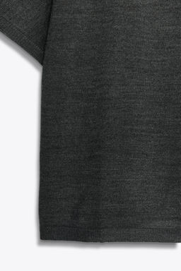 WOOL KNIT SHORT SLEEVE TOP - Zara фото 7
