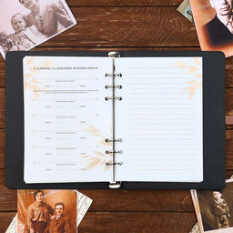 Родословная книга со встроенной флешкой 16 Gb «Книга всей семьи», 17.5×23 см.