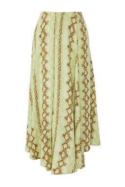 Trendyolmilla Cok Renkli Asimetrik Y?rtmacl? Uzun/Maxi Viskon Etek TWOSS25ET00183 фото 6