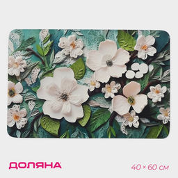Коврик для дома Доляна Wild Flora, влаговпитывающий, 4060 см