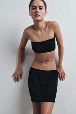 FALDA MINI FORRO / Negro - Zara фото 2