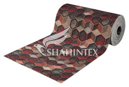 Коврик-дорожка SHAHINTEX DIGITAL PRINT (17) Куб 100х1000 бордовый  фото 2