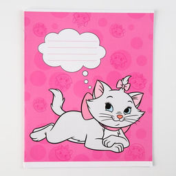 Цена за 10 шт. Тетрадь в клетку 12 листов, 5 видов МИКС, обложка мелованный картон, Коты Аристократы