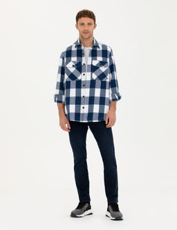 Lacivert Comfort Fit G_mlek Ceket - Pierre cardin фото 4