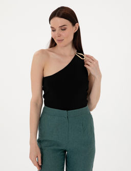 Siyah Slim Fit Triko Ti__rt