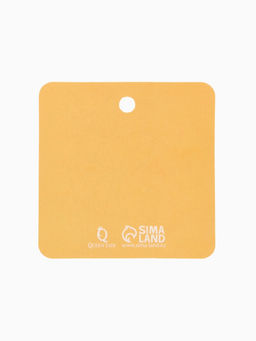 Значок Графичные животные лиса, оранжево-белый в золоте