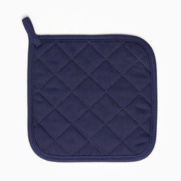 Прихватка «Этель» Kitchen, синяя, 19×19 см, саржа,100% хлопок