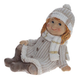 Фигурка декоративная "Мальчик/Девочка", L7,5 W5 H5,5 см, 2в.