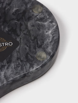 Подставка под ложку Magistro Marble, мрамор, 16.5×10×1.8 см, чёрная