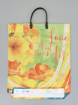 Цена за 10 шт. Пакет "Вдохновение", полиэтиленовый с пластиковой ручкой, 38 х 45 + 3 см, 90 мкм