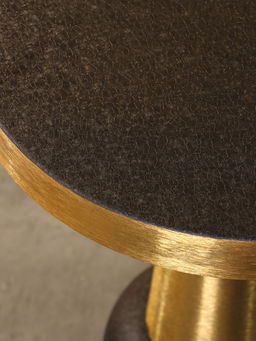 Столик кофейный «Чёрный с золотом», 40.5×40.5×65 см