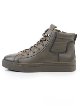 05-X30302A-70 KHAKI Ботинки демисезонные мужские (натуральная кожа,байка)