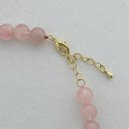 Бусы из мадагаскарского Розового кварца 46 см +