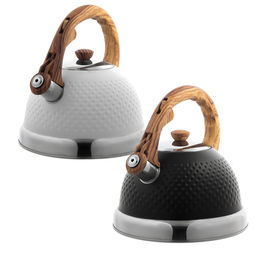 Чайник 2,7л из нержавеющей стали со свистком и ручкой soft touch (100305BL) /KAMILLE/