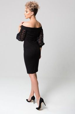 Платье с открытыми плечами - Looklikecat фото 4