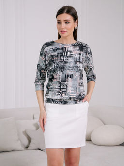 06-837 Джемпер - Вишня фото 6