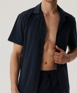 ATLANTIC BNMP-003 Пижама мужская Premium Cotton темно-синий  фото 4