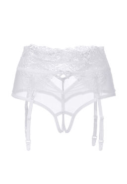 Эротические трусики-пояс Erolanta Iveta, белый (42-44)  фото 8