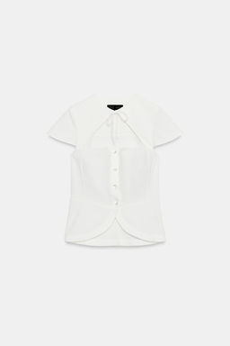 TOP CUT OUT LAZO / Blanco - Zara фото 7