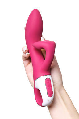 Нереалистичный вибратор Satisfyer Embrace me, силикон, красный  фото 7