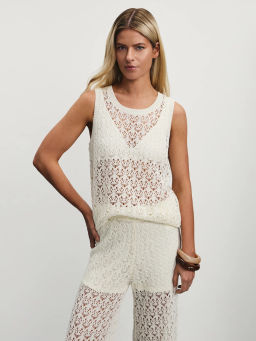 Топ ажурной вязки из вискозы / Zarina