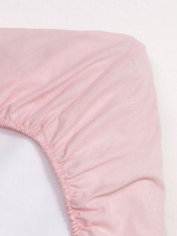 Простыня на резинке Этель 160*200*25, цв.розовый, поплин 125г/м2  фото 9