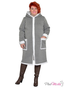 Жакет-пальто Модель №1787 размеры 44-84 - Plusmoda фото 3