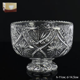 Ваза для сервировки на ножке Орнамент / GIU-48 /KG-1855/уп 24/ - Галеонтрейд фото 10