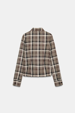 CHECKED FITTED SHIRT - Zara фото 7