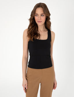 Siyah Extra Slim Fit Ti__rt