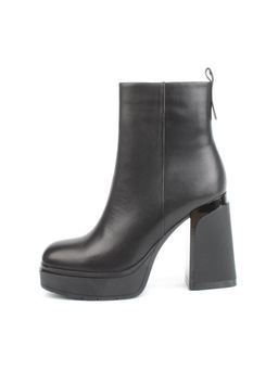 04-M3-1451 BLACK Ботильоны зимние женские (натуральная кожа, натуральный мех) - Фабричный китай фото 6