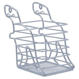 Подставка для канцелярских принадлежностей, арт.53962/ 50 СЕРЫЙ ДИНОЗАВР (7х12х9 см, окрашенный чёрн