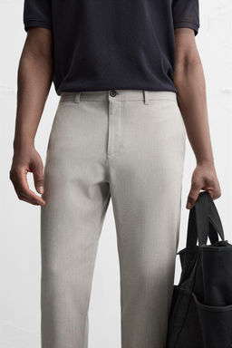 TEXTURED COMFORT TROUSERS - Zara фото 5