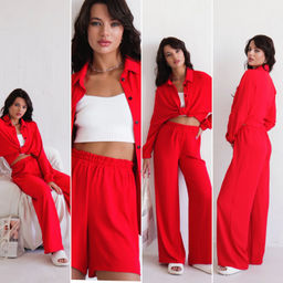 Martichelli Шорты летние красные  фото 11