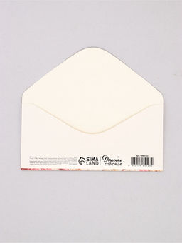 Цена за 10 шт. Конверт для денег «Поздравляю!», нежные цветы, 16,5 х 8 см