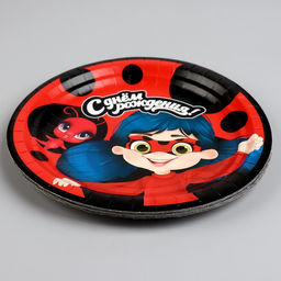 Цена за 10 шт. Тарелка бумажная С днём рождения, малышка, 18 см - Страна карнавалия фото 3