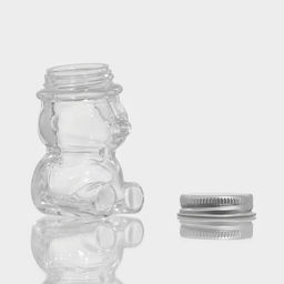 Цена за 2 шт. Баночка для мёда и варенья Доляна «Медвежонок», 40 мл, 5×6.5 см, стекло, прозрачная