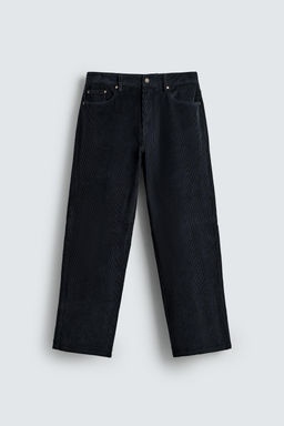 STRAIGHT-LEG CORDUROY TROUSERS - Zara фото 15