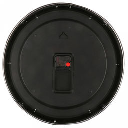 Часы настенные Гигант д41,5см, h6см, мягкий ход, циферблат серый полосатый; цифры арабские, серебряный; корпус пластик, серебряный; в коробке (Китай) - Домашняя мода фото 3