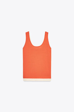 DOUBLE-LAYER KNIT TOP - Zara фото 5