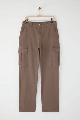 TRENDYOL MAN Siyah Kargo Cepli Gabardin Baggy/Bol Kesim %100 Pamuklu Rahat Pantolon TMNSS24PL00021 - Trendyolmilla фото 27